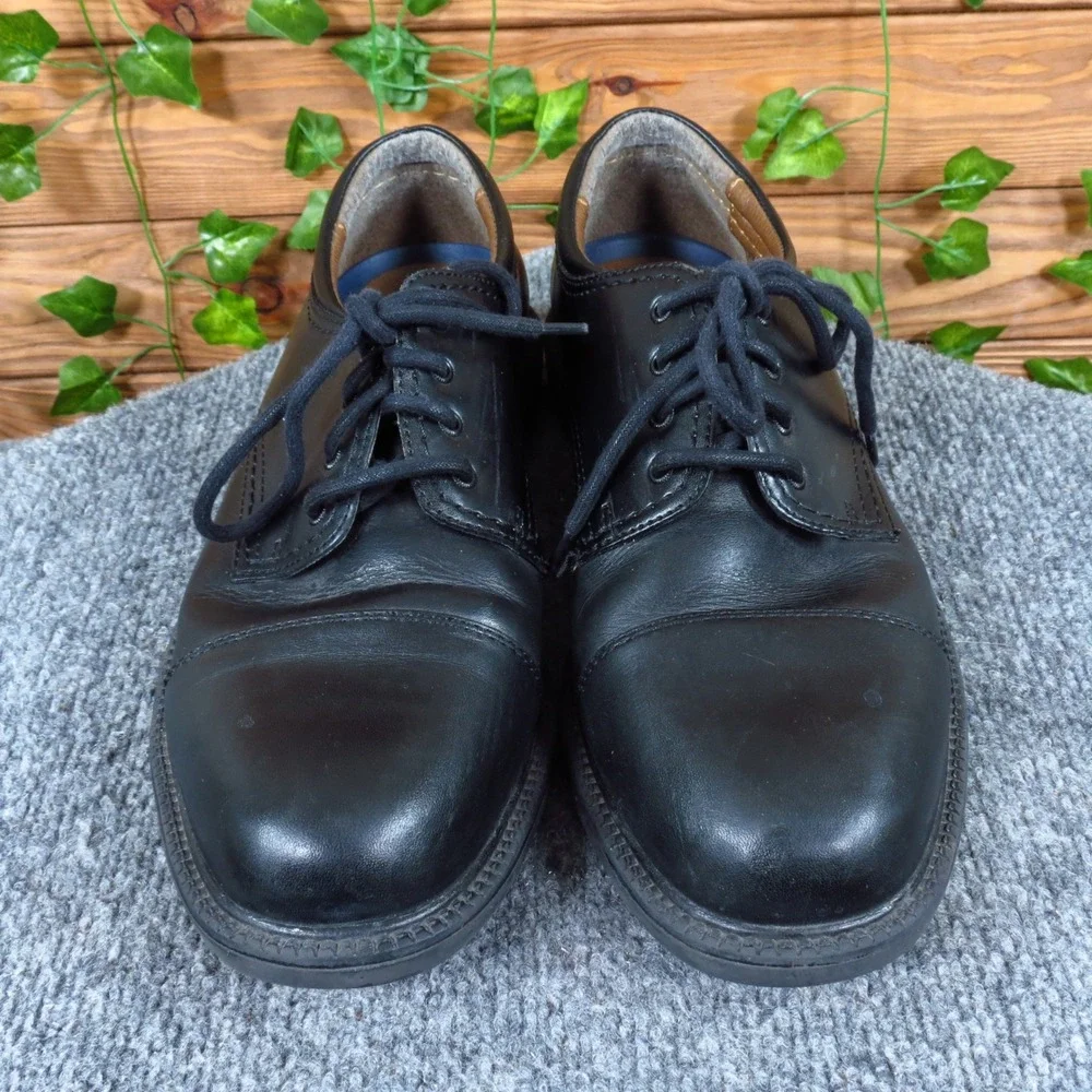 Dockers Gordon Men's‎ Size 9.5 Black Leather Cap Toe Oxford Dress Classic
